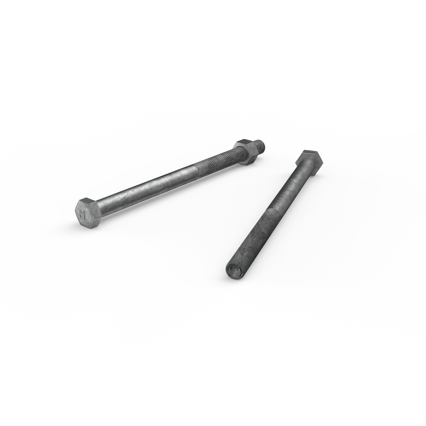 Zenith M12 x 180mm - Hot Dip Galvanised Hex Head Bolts & Nuts