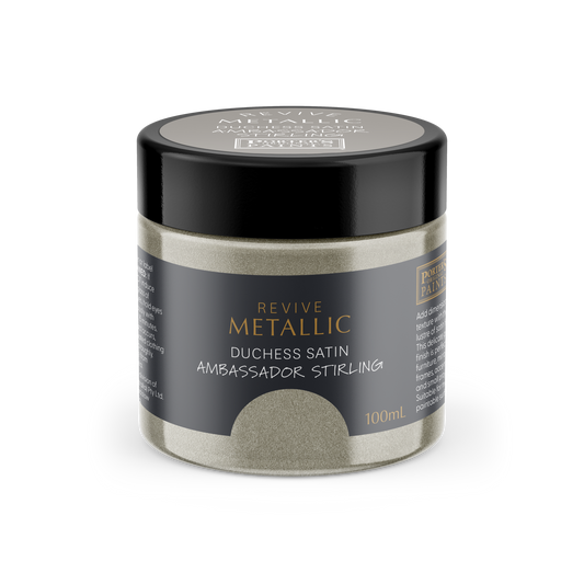 Porters Metallic Furniture Paint - 100ml - Ambassador Sterling