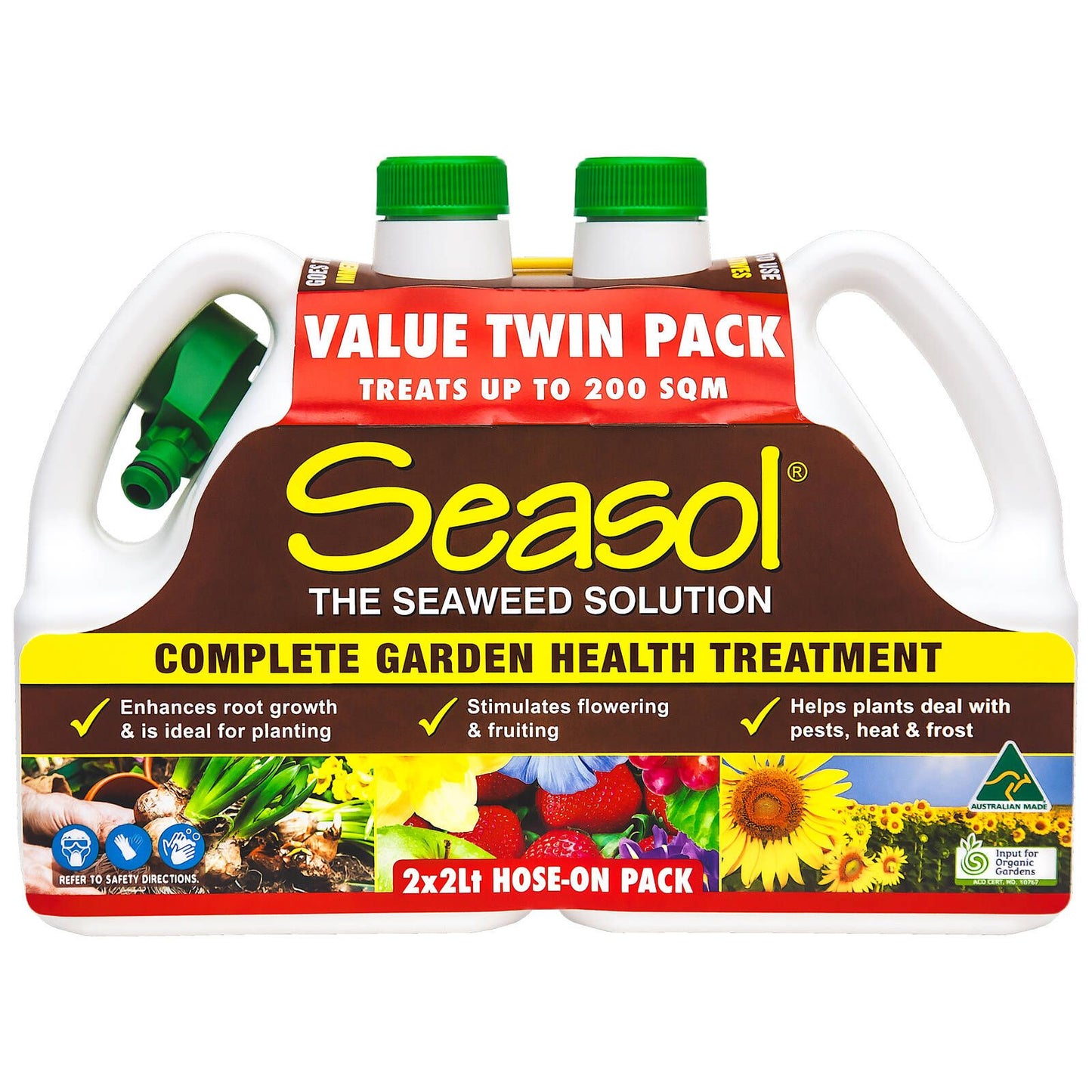 Seasol Hose On - 2 x 2L