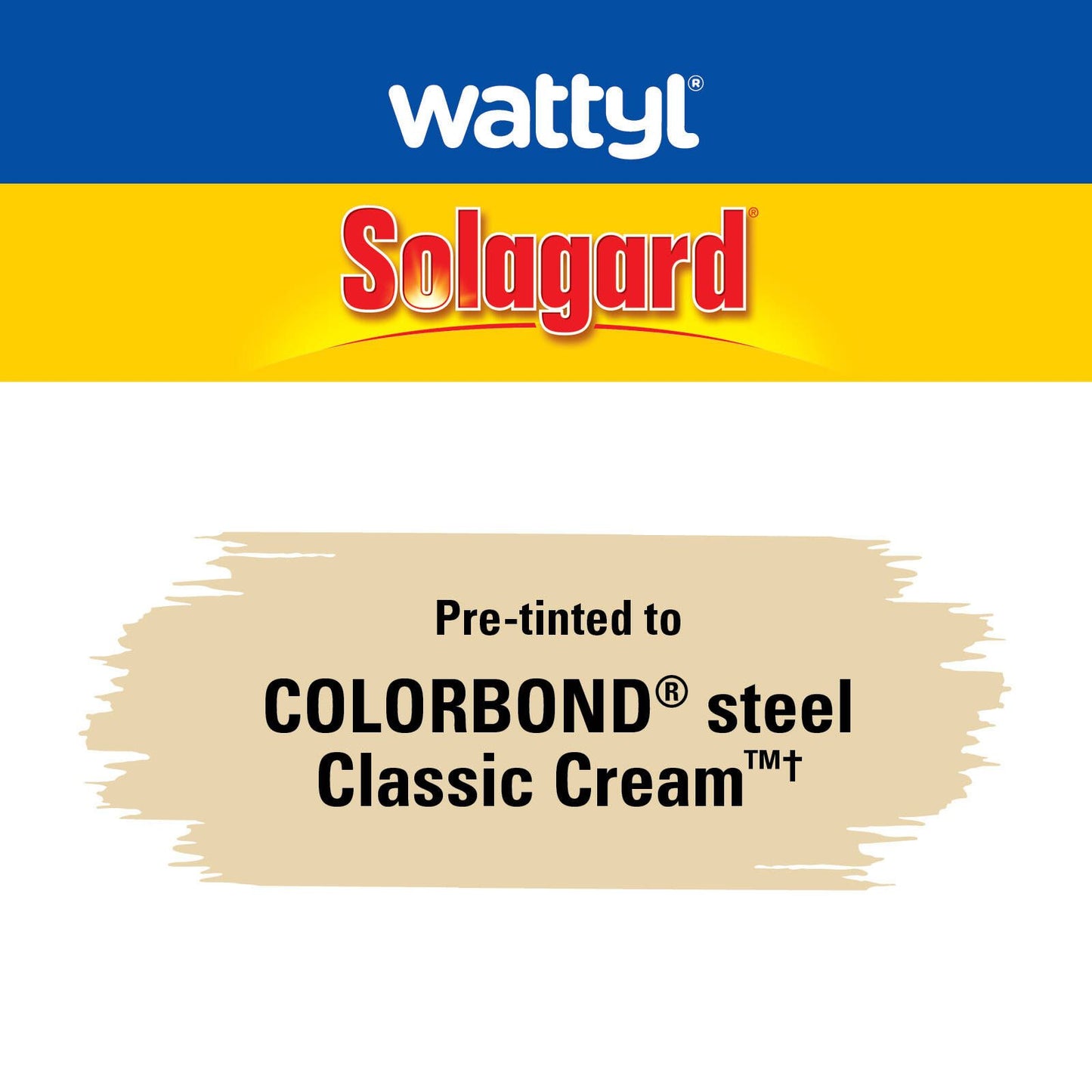 Wattyl Solagard Exterior Paint - 4L - Classic Cream - Semi Gloss
