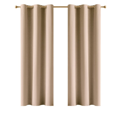 Claremont Ori Eyelet Blockout Curtain - 120 x 223cm - Natural
