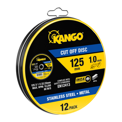 Kango Metal Cut Off Discs - 125mm - 12 Pack