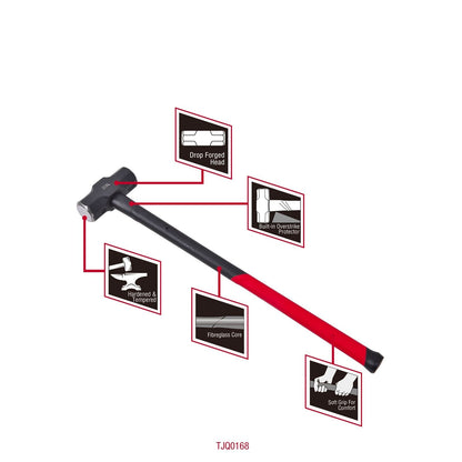 Trojan Fibreglass Sledge Hammer - 12lb - 6.72kg