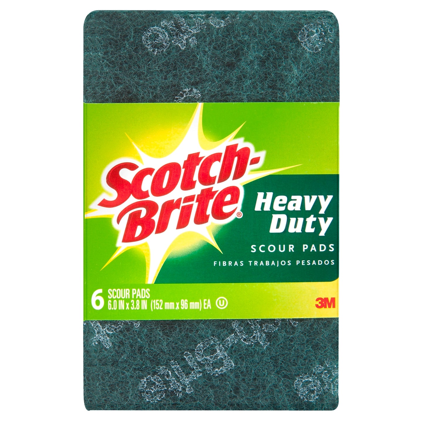 Scotch-Brite Heavy Duty Scourer Pad - 6 Pack - 155 x 100mm