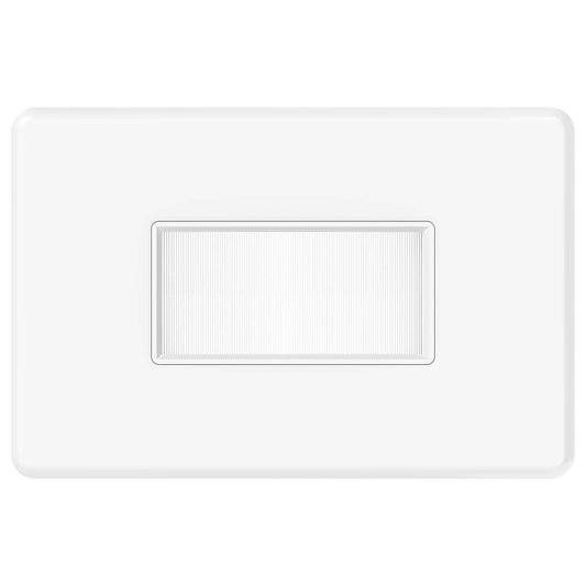 Deta S Line Brush Plate - 75 x 4.3mm - White