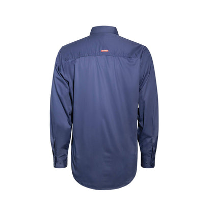 Hard Yakka Navy Core Lightweight Vented Long Sleeve Shirt - XL