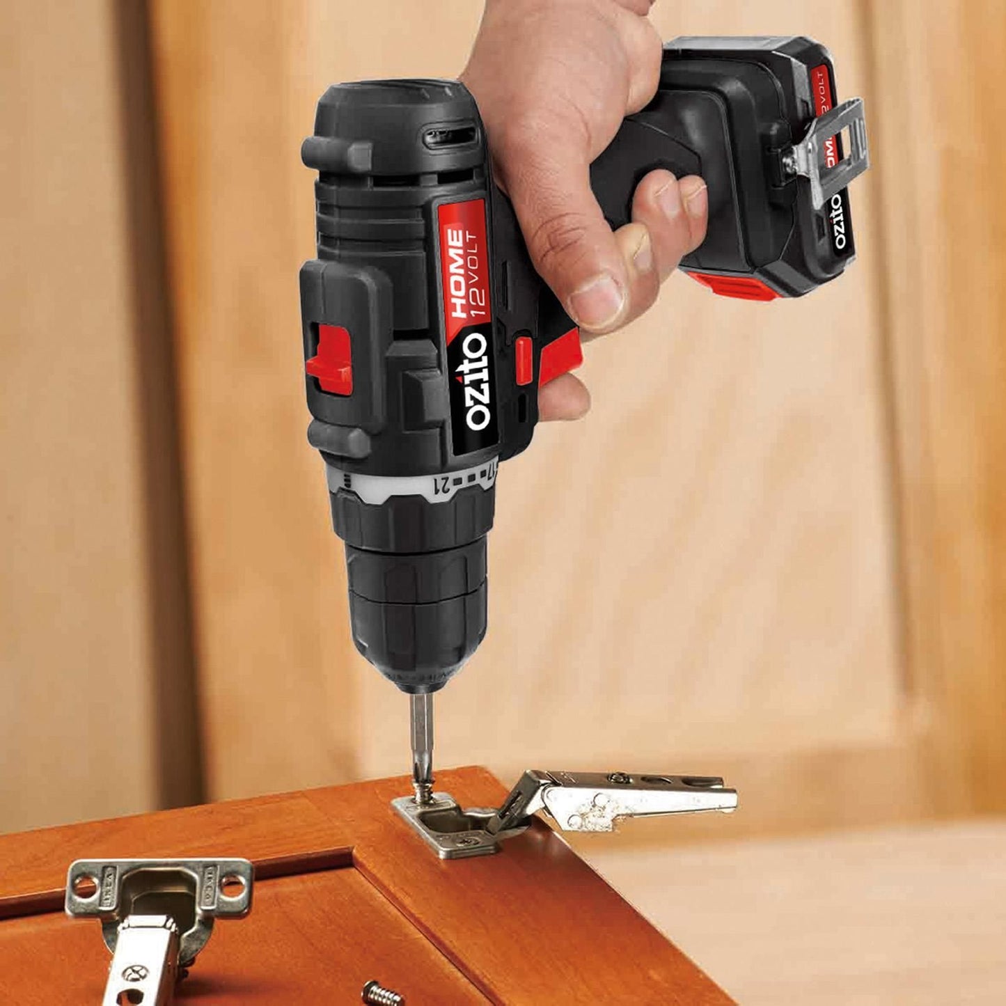 Ozito Cordless Drill Driver Kit - 12V - 1.5Ah