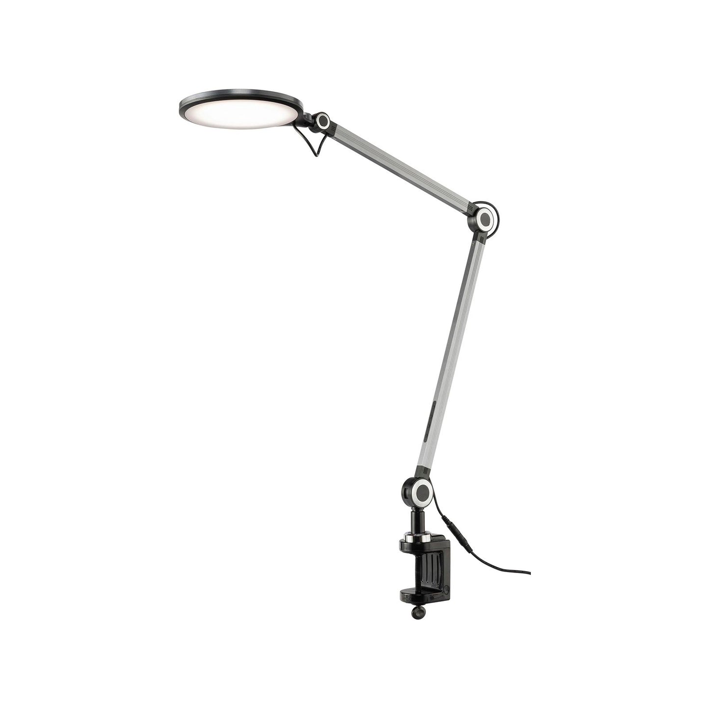 Brilliant Black Thrive LED Adjustable Clamp Lamp - 107cm - 650 Lumen