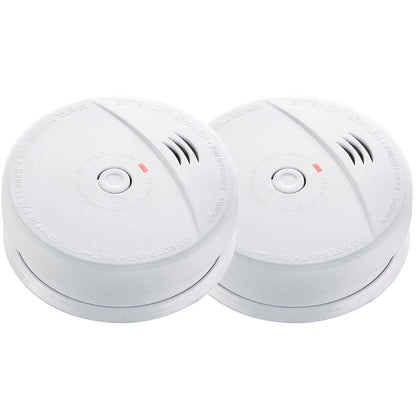 Firepro Photoelectric Smoke Alarm - 9V - Plastic - 85db Alarm - 2 Pack