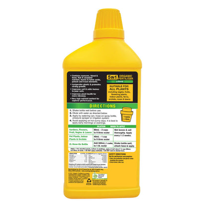 Searles 5 in 1 Organic Liquid Fertiliser - 1L