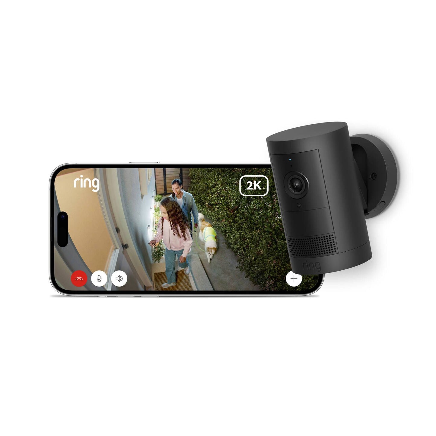 Ring Outdoor Camera Plus - 2K - Battery - Black - 67 x 128mm