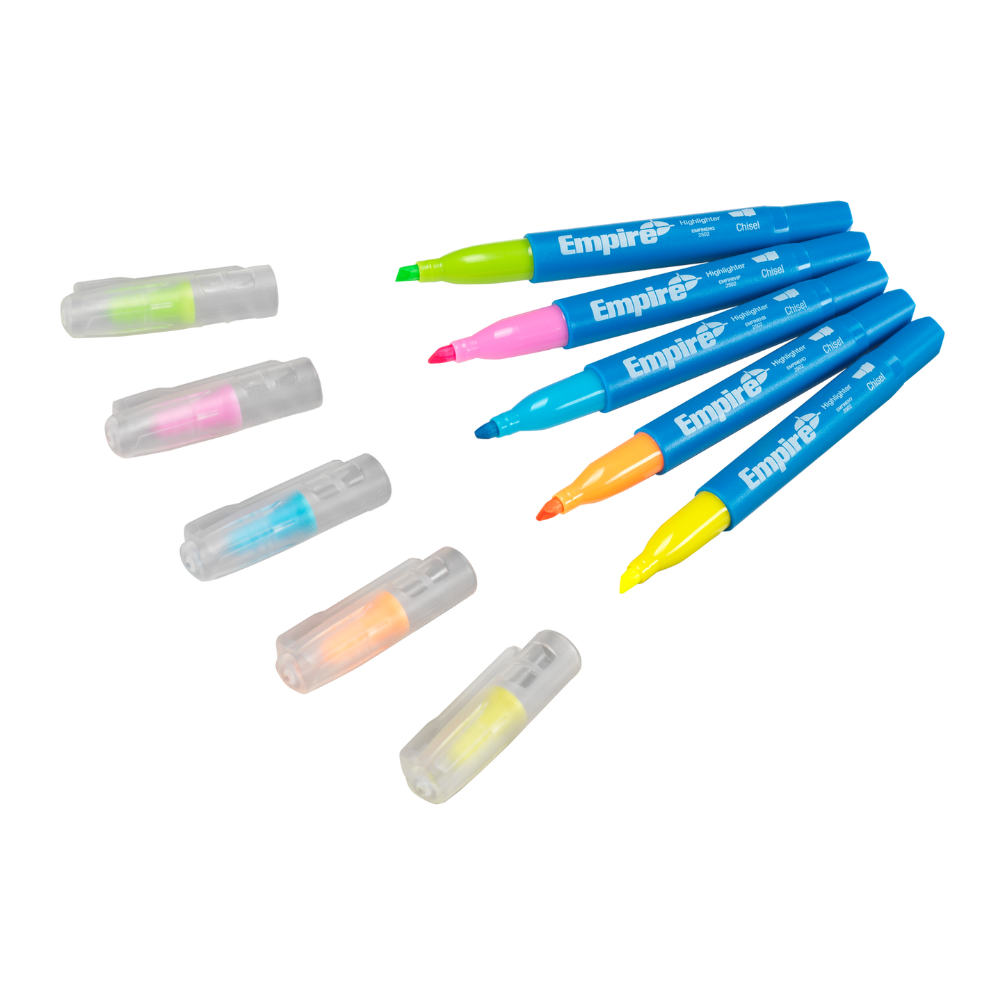 Empire Multi Coloured Highlighter Pack - 5 Piece - 18.8 x 186mm