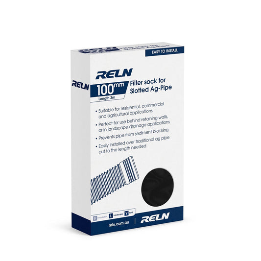 Reln 100mm x 3m Filter Sock For Slotted Ag-Pipe RAP10003SCK - East to Install