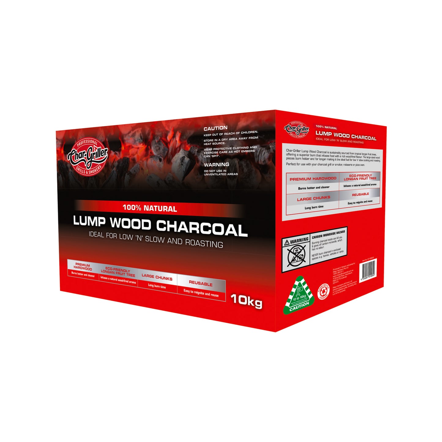 Char Griller Lumpwood Charcoal - 10kg