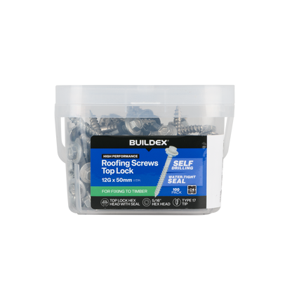 Buildex Roofing Screws - 12g x 50mm - 100 Pack