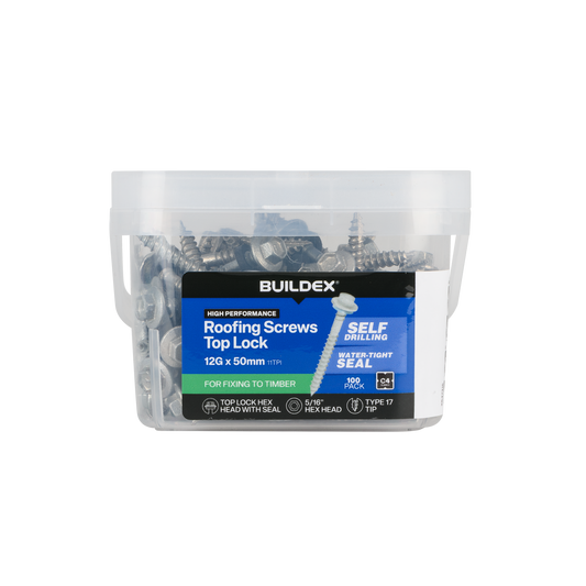 Buildex Roofing Screws - 12g x 50mm - 100 Pack