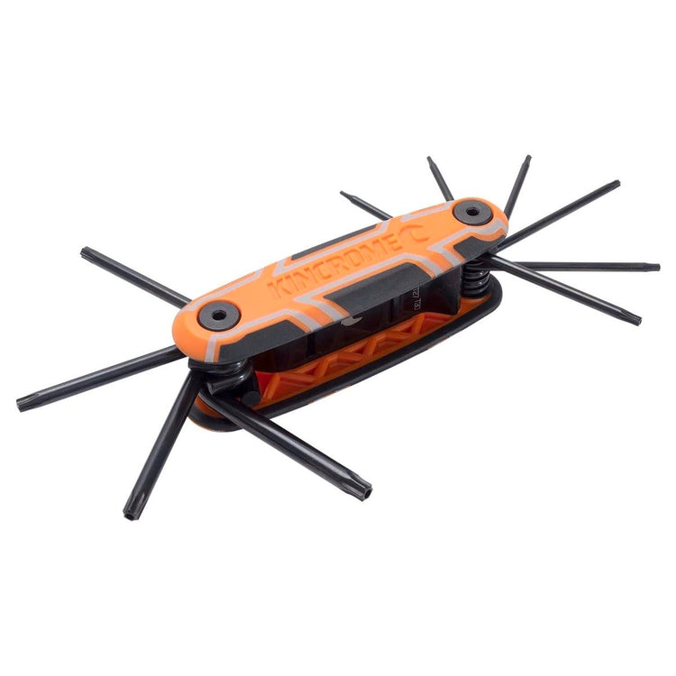 Kincrome 10 Piece Tamperproof Folding Torx Key Set - 50mm x 32mm x 151mm