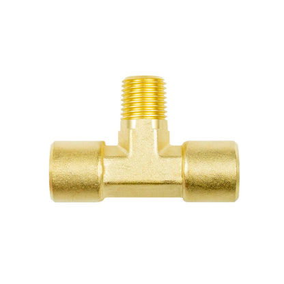 Jflex Brass Tee Piece - 1/4" BSP - 35 x 35 x 18mm