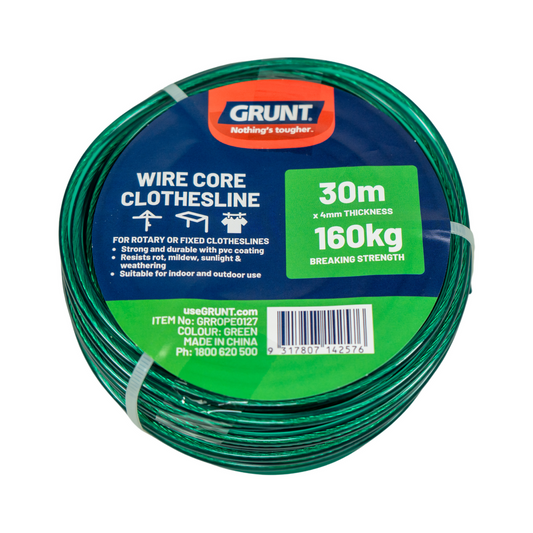 Grunt Clothesline Wire - 4mm x 30m