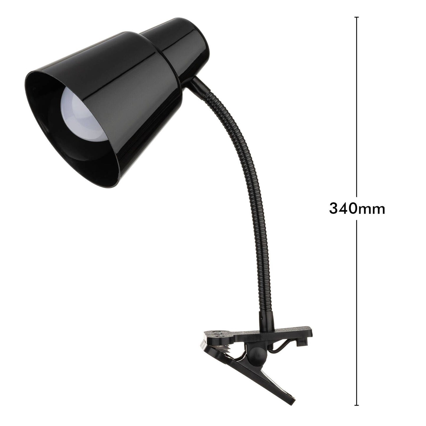 Verve Design Black Brylee Clamp Lamp