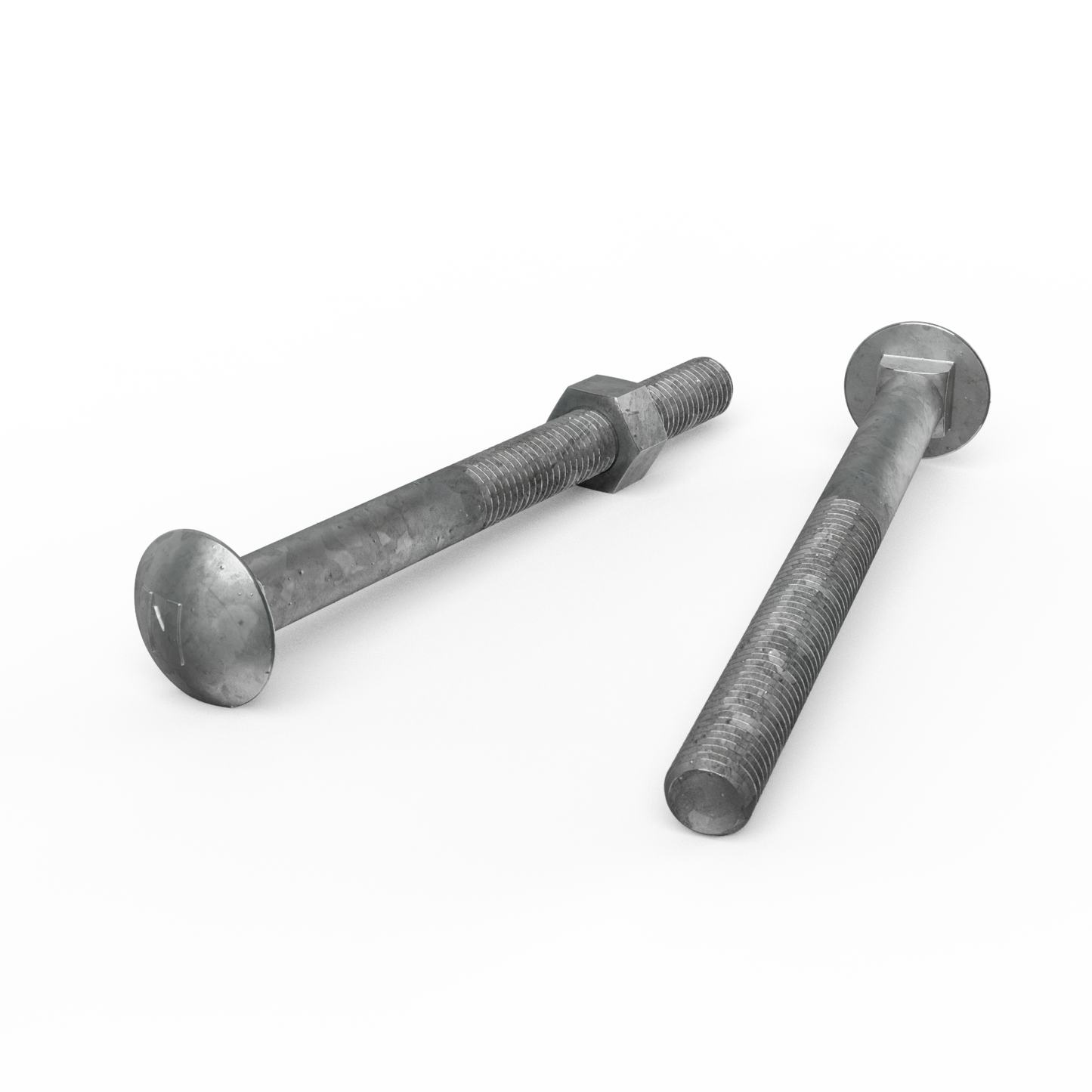 Zenith Hot Dip Galvanised Cup Head Bolts & Nuts - M12 x 140mm