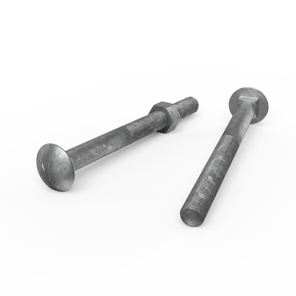 Zenith Hot Dip Galvanised Cup Head Bolts & Nuts - M12 x 140mm