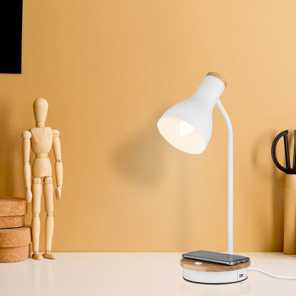 Mercator Billingham Desk Lamp - Wireless Charging - 150 x 430mm