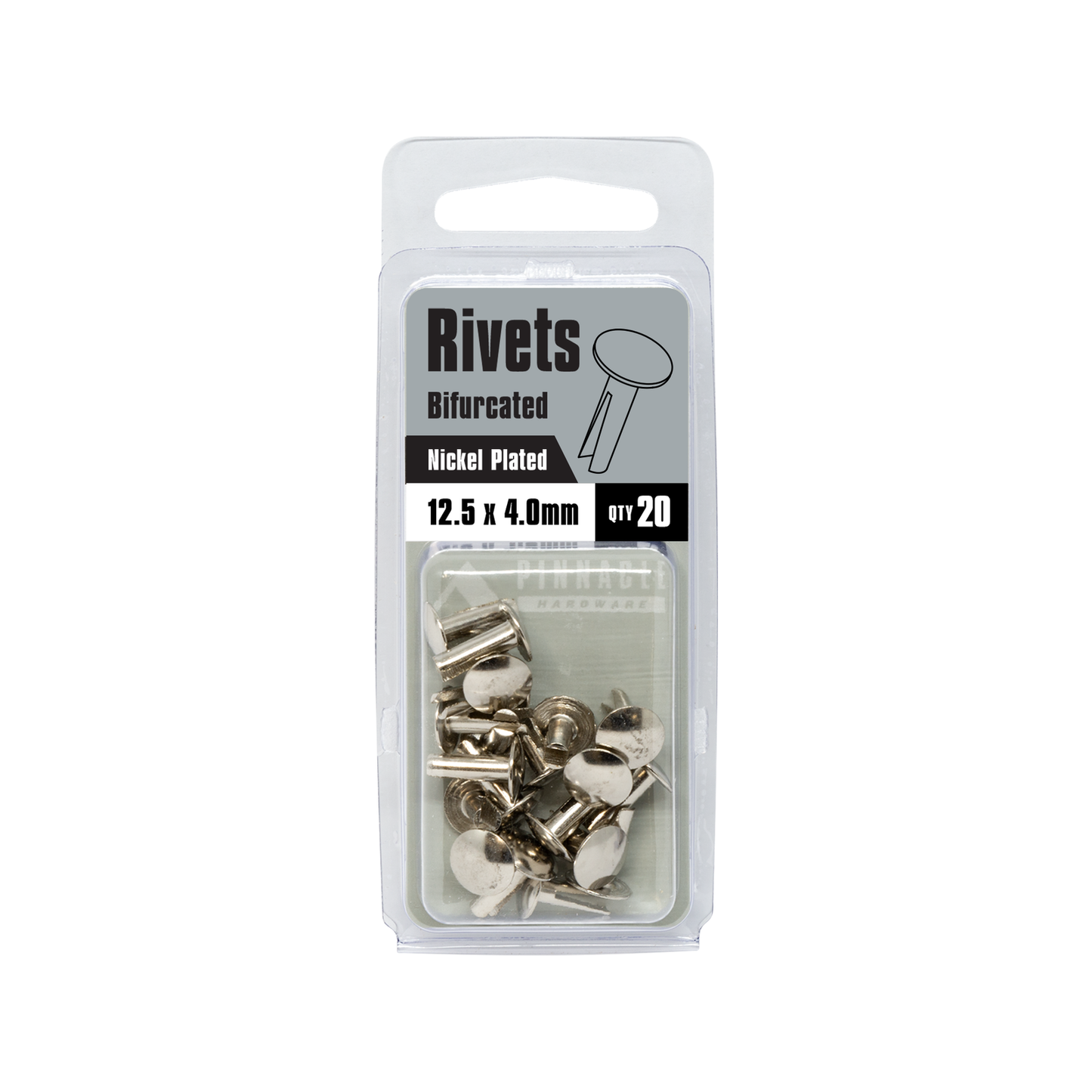 Pinnacle Bifurcated Rivets - 12.5 x 4mm - 20 Pack