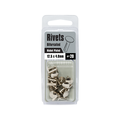 Pinnacle Bifurcated Rivets - 12.5 x 4mm - 20 Pack