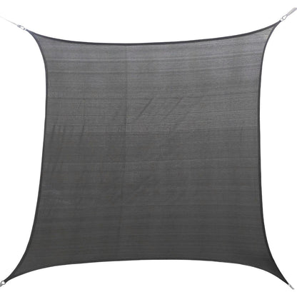 Marquee Shade Sail 3 x 3m Charcoal HDPE Weather Resistant UV Block