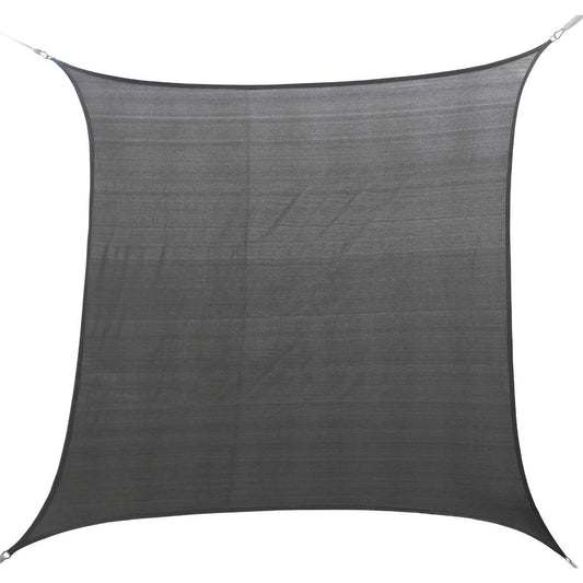 Marquee Shade Sail 3 x 3m Charcoal HDPE Weather Resistant UV Block