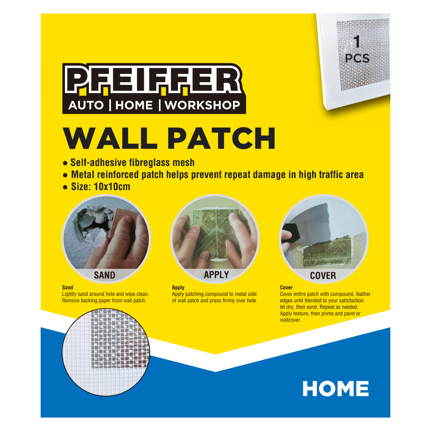 Pfeiffer Plaster Repair Wall Patch - 100mm