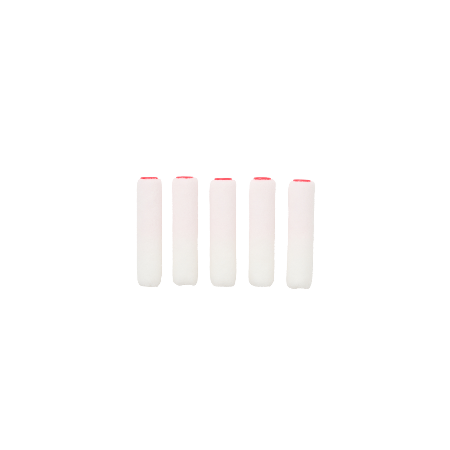 Monarch Mini Rollers Red 100mm/4mm Nap 5 Pack