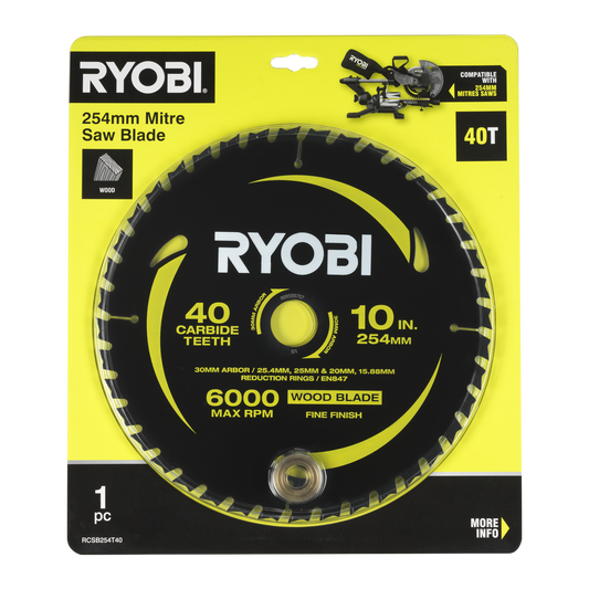Ryobi Mitre Saw Blade - 254mm - 40T