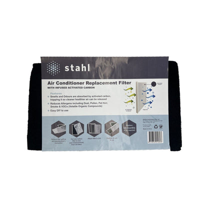 Stahl Carbon Infused Ducted Air Conditioner Filter Mat - 1050 x 700mm - Black
