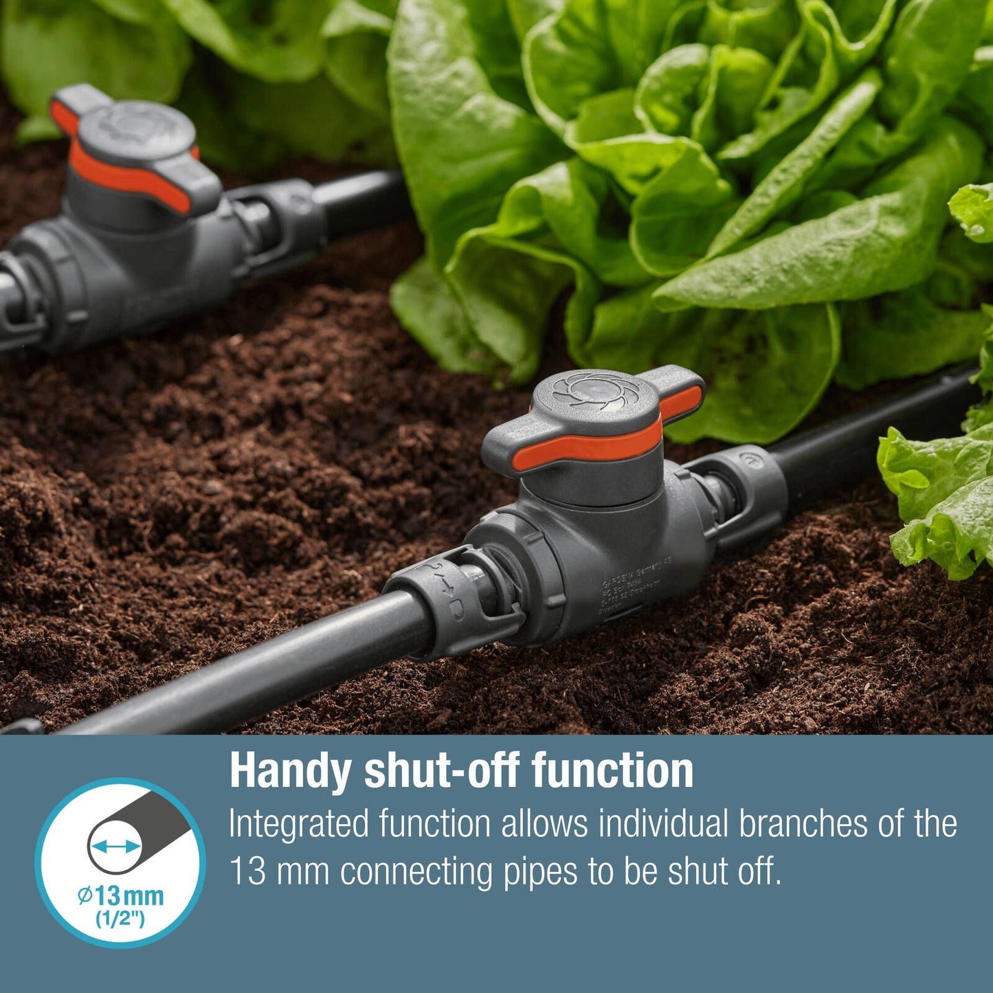 Gardena Micro Irrigation Shut Off Regulation Valve - 13mm