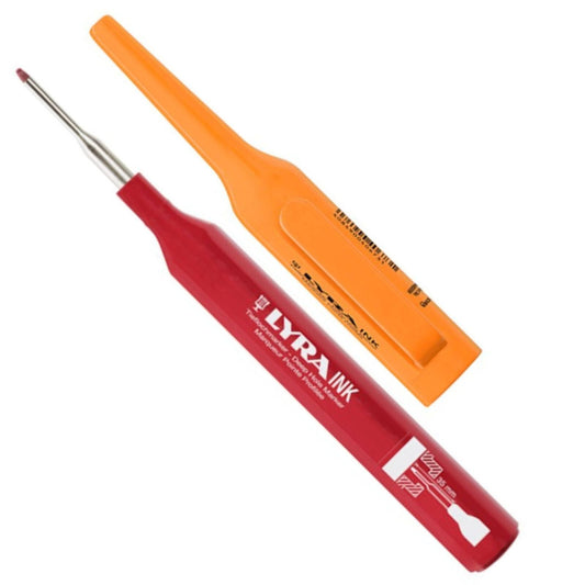 Lyra Red Deep Hole Permanent Construction Marker - 35mm Tip