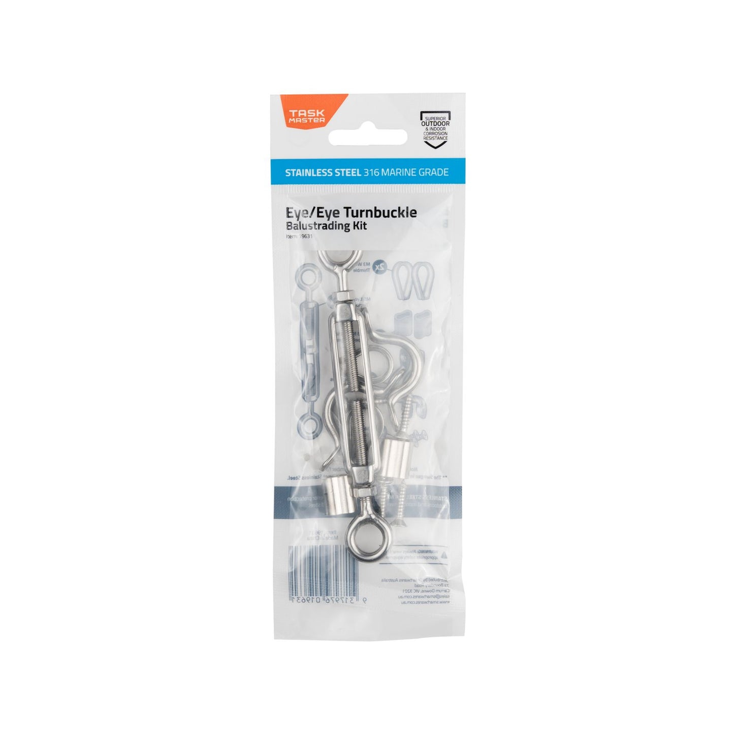 Taskmaster Eye Eye Balustrade Kit - 5mm - 74 x 210 x 15mm