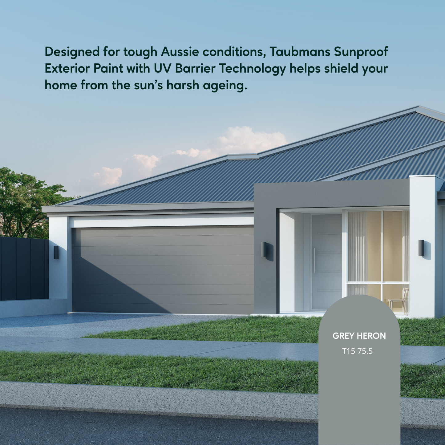 Taubmans White Gloss Sunproof Exterior Paint - 1L