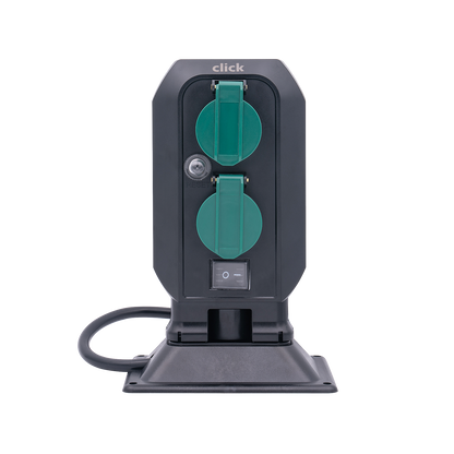 Click Power Garden Stake Socket - 4 Outlet