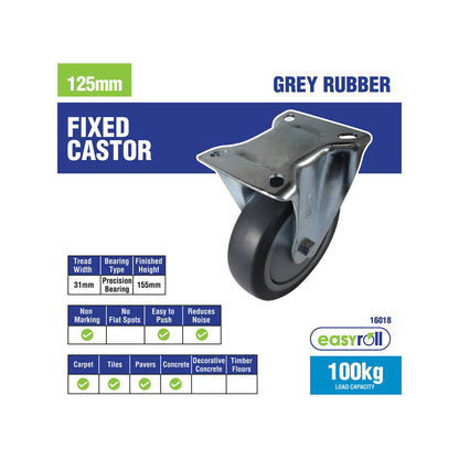 Easyroll Fixed Castor - 125mm
