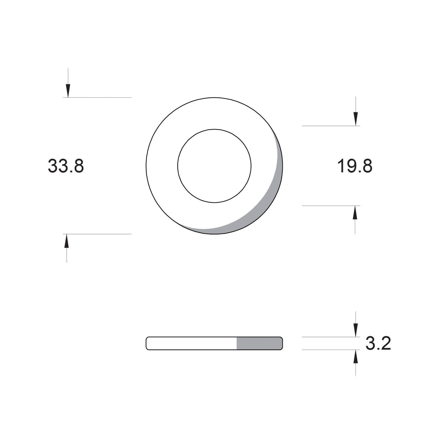 Zenith M16 Flat Round Washers - Hot Dip Galvanised - 100 Pack