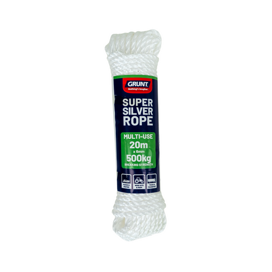 Grunt Super Silver Rope - 6mm x 20m