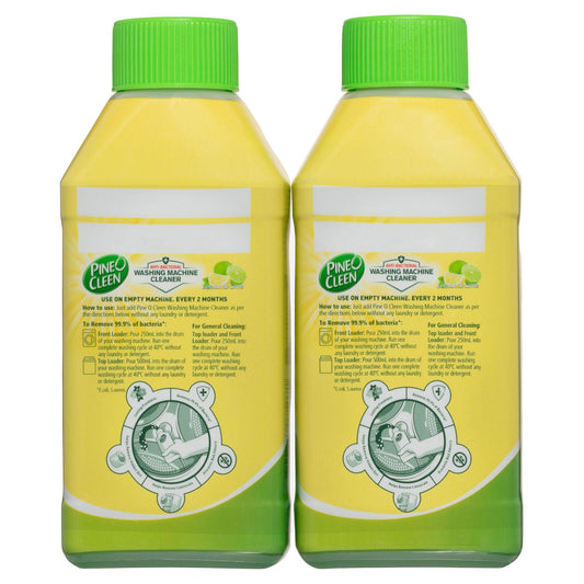 Pine O Cleen Washing Machine Cleaner - Lemon & Lime - 250ml - 2 Pack