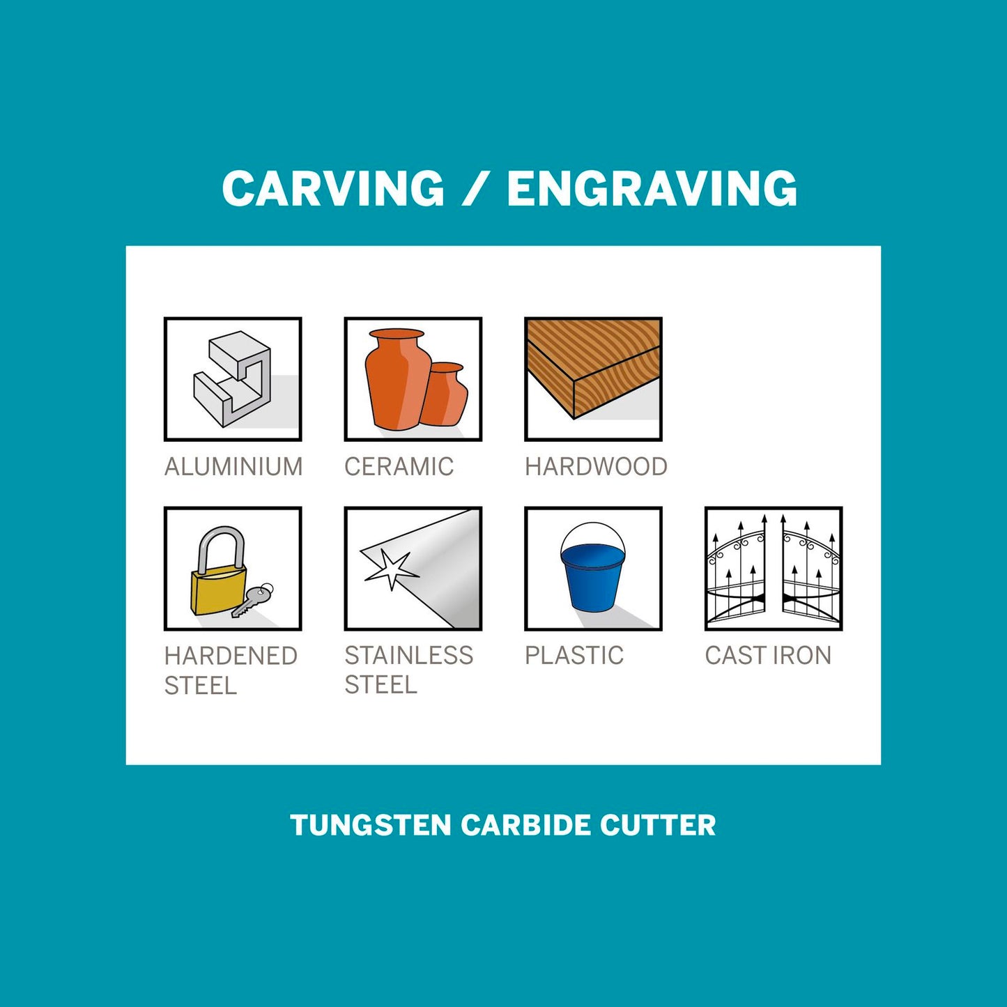 Dremel Tungsten Carbide Cutter - 3.2mm - 9903