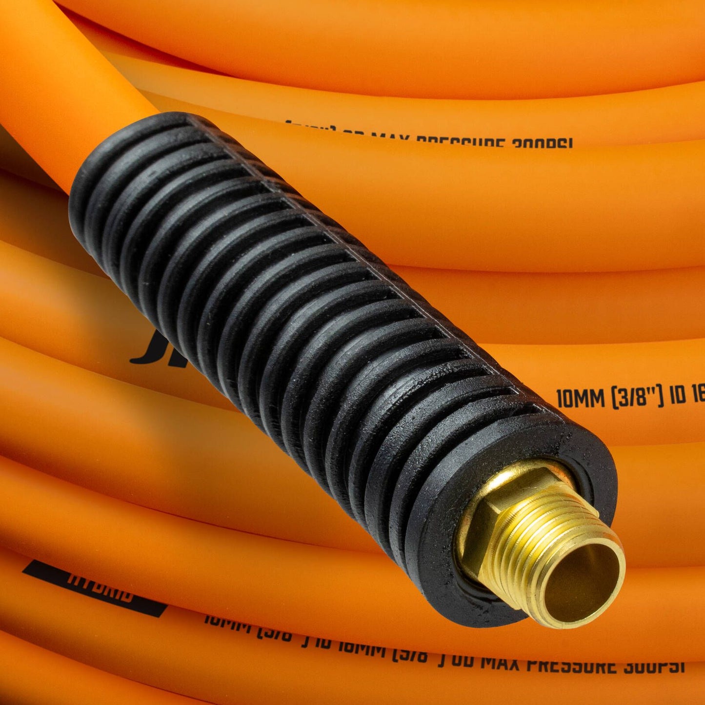 Jflex Air Hose 50m Fitted - 3/8"BSP Male - Orange
