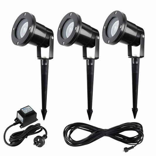 Brilliant Beth LED Garden Light Kit - 3 Pack - 12V - Black - 10m