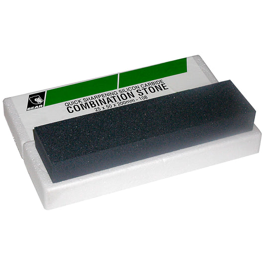Norton Quick Sharpening Combination Bench Stone - 200 x 50 x 25mm