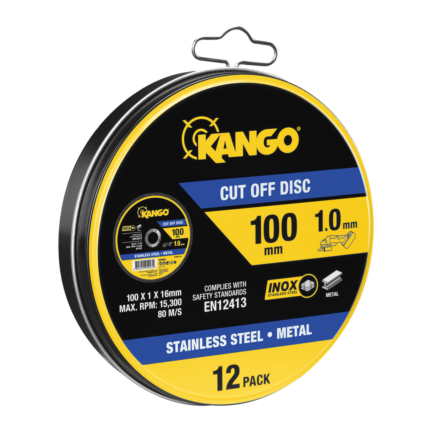 Kango Metal Cut Off Discs - 100mm - 12 Pack