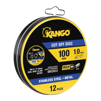 Kango Metal Cut Off Discs - 100mm - 12 Pack